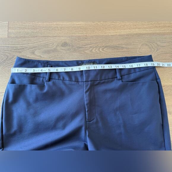 Eloquii Navy Kady Fit Double-Weave Ankle Pant Size 14 Petite - Picture 11 of 13